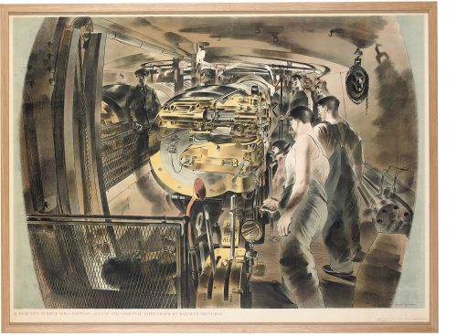 barnett freedman fifteen inch gun turret hms repulse