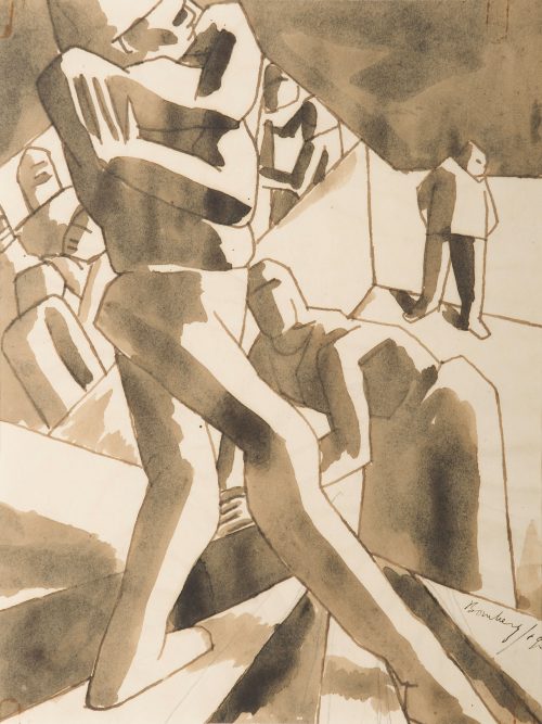 david bomberg stairwell drawing no 3
