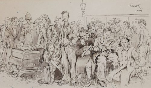 edgar ainsworth on the platform