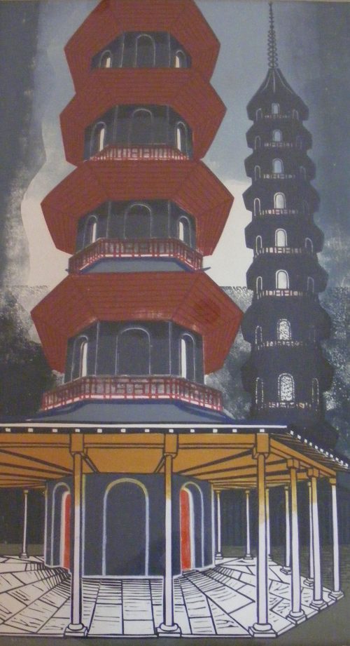 edward bawden the pagoda kew gardens