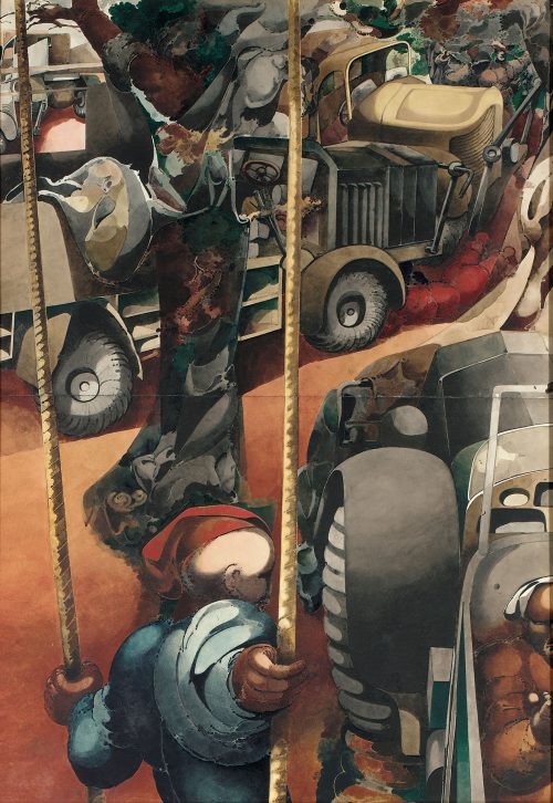 edward burra ropes and lorries