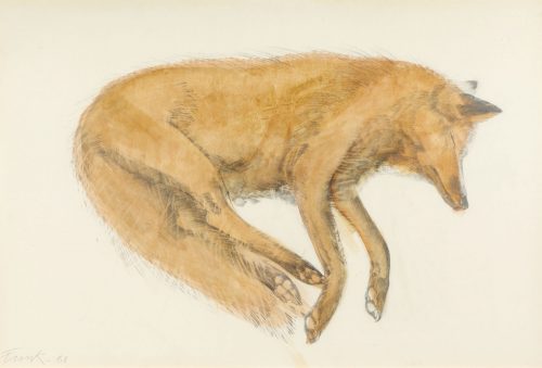 elisabeth frink sleeping fox