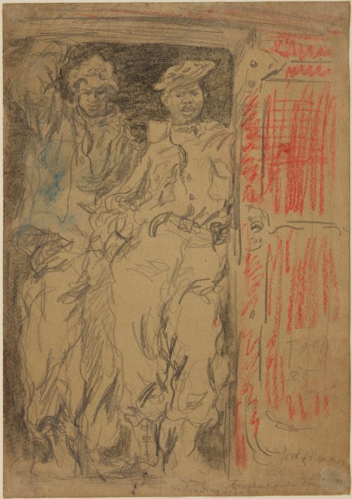 feliks topolski unloading quartermasters stores