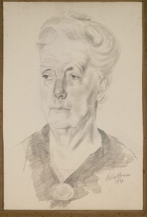 gilbert spencer portrait of miss taylor