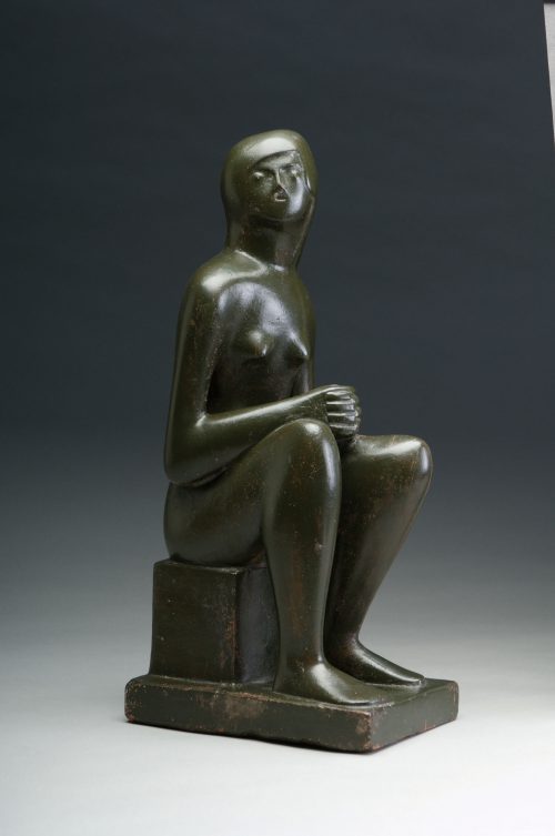 henry moore seated girl