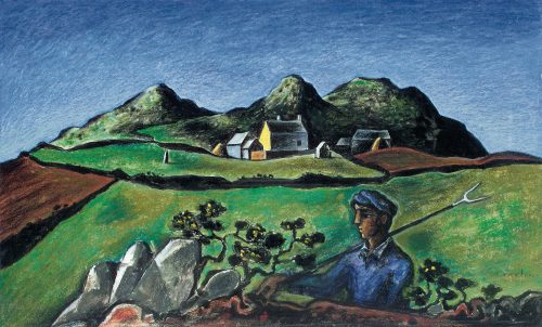 john craxton reaper in a welsh landscape
