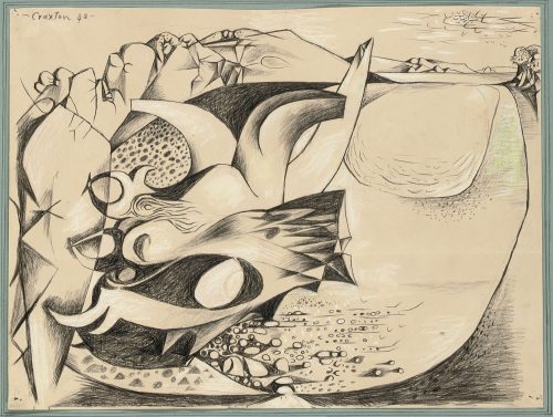 john craxton yellow estuary landscape