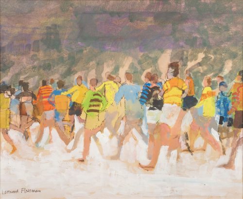 leonard rosoman runners in the snow