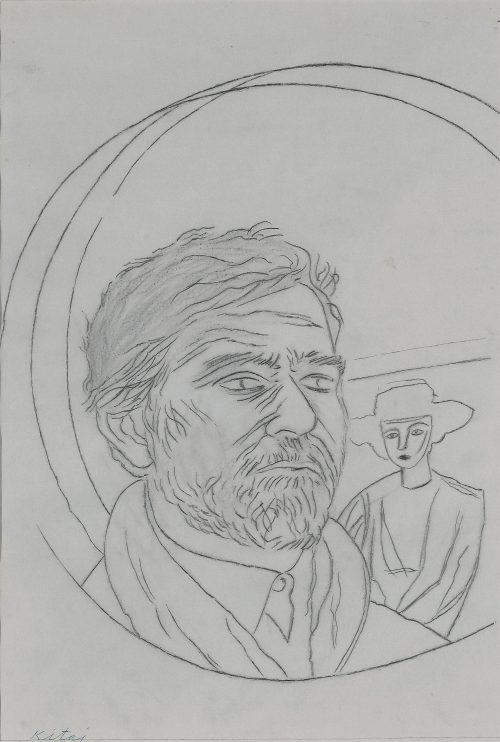 r b kitaj self portrait with greta prozor