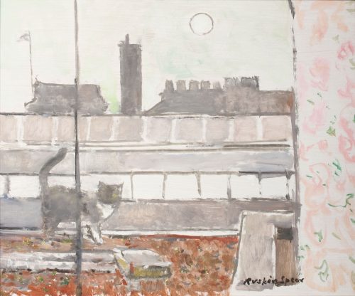 ruskin spear cat on a roof