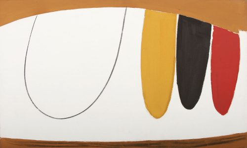 terry frost suspended red black and ochre