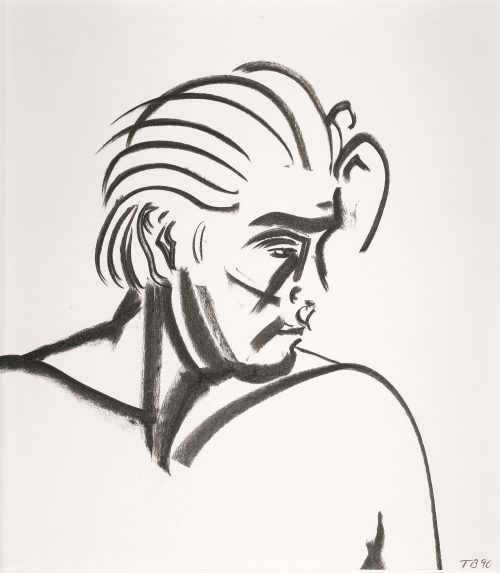 tony bevan head self portrait