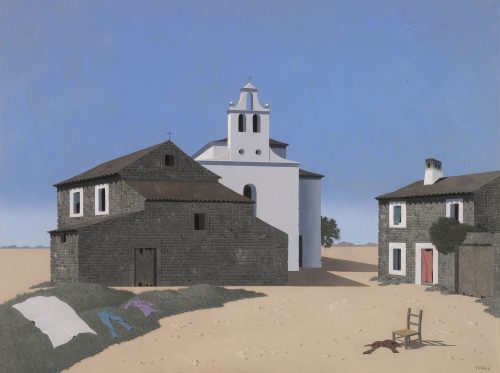 tristram hillier landscape with buildings