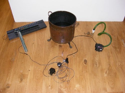 haroon mirza atlantic ocean waterfall