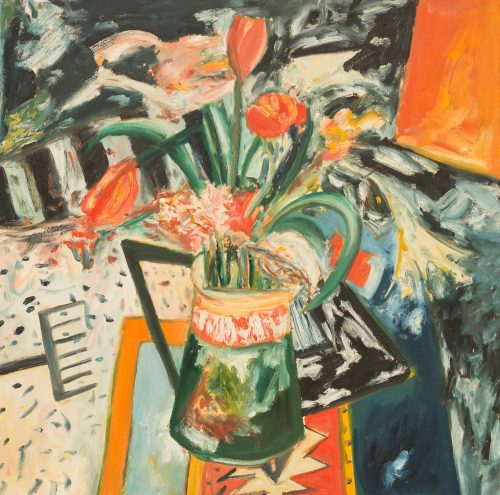 john bellany still life with flowers