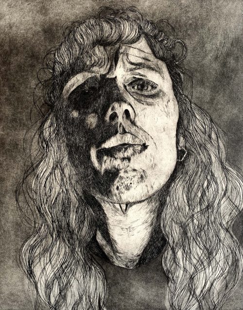 Marigold_Plunkett_The Light_The Dark. 42x48cm